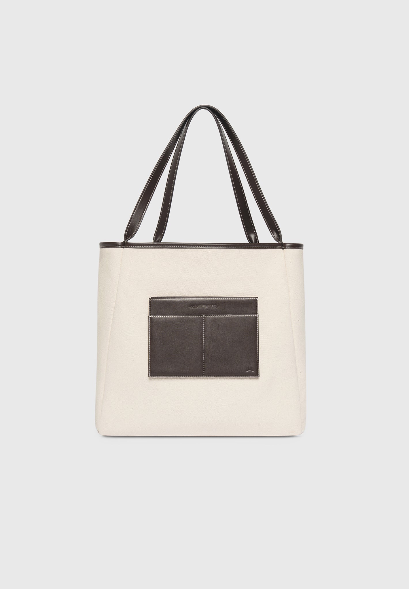 Dakota leather and suede tote bag in brown